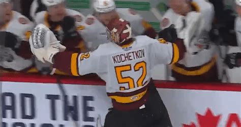 Chicago Wolves goalie has a memorable finish to a March game